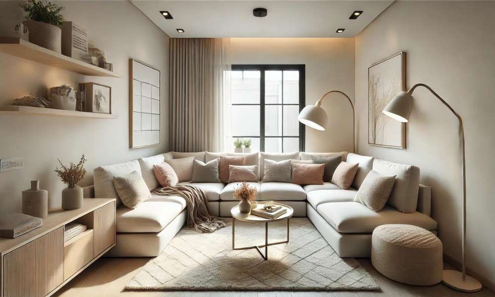 How to arrange a sectional sofa in a small room