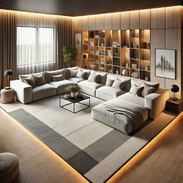 Using an L-Shaped Sectional to Define the Living Area: Simple, Seamless Separation