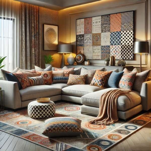 Pattern Play: Mixing and Matching with Sectional Sofas