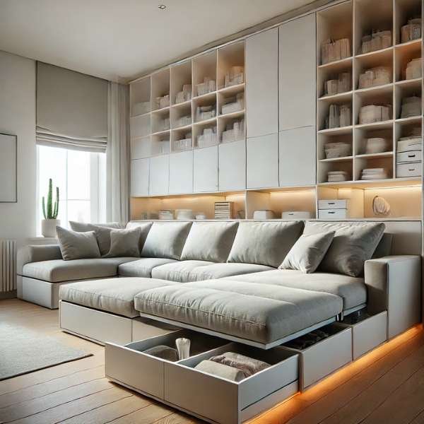 Smart Storage Solutions: Sectional Sofas with Built-In Storage