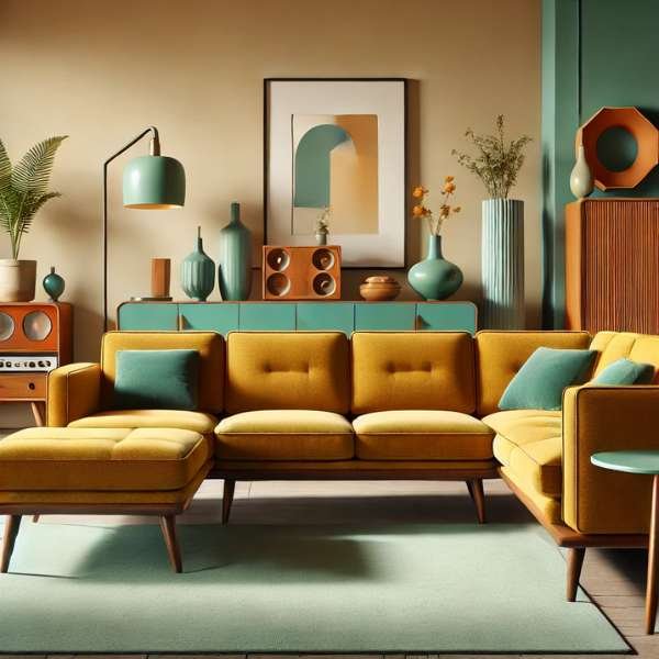 A Nod to Nostalgia: Mid-Century Modern Sectionals for a Retro Revival