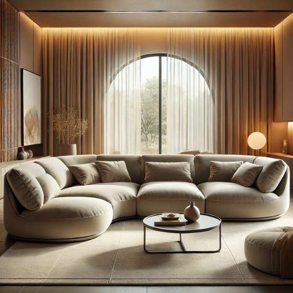 What Defines a Curved Sectional Sofa?