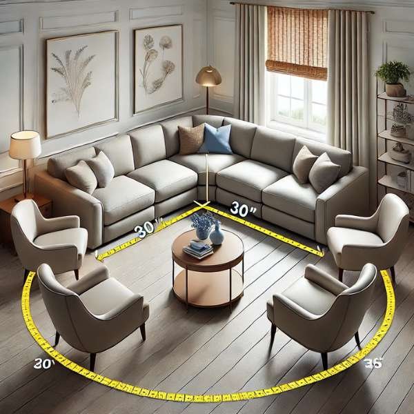 Ensuring the Right Distance for Accent Chairs