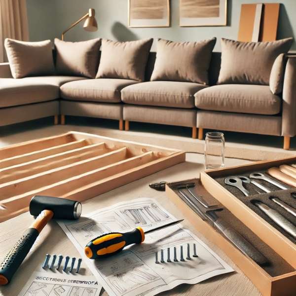 Tools and Materials Checklist for Putting Together a Sectional Sofa