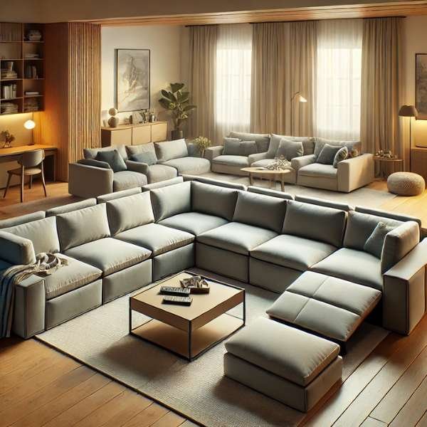 How to Rearrange a Modular Sectional for Different Occasions Put Together A Sectional Sofa