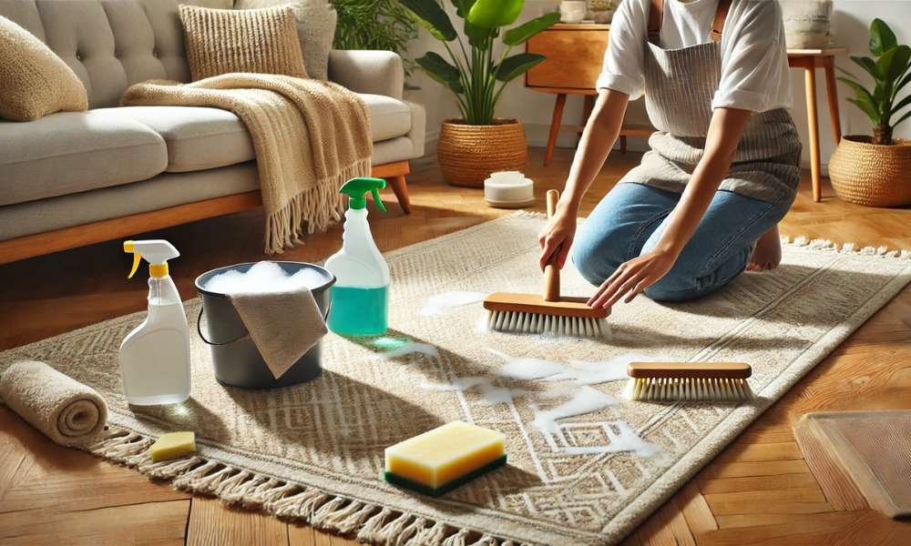 How To Clean A Rug At Home Without A Machine