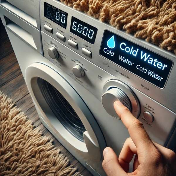 Water Temperature: Hot, Warm, or Cold?  Wash A Shaggy Rug In The Washing Machine