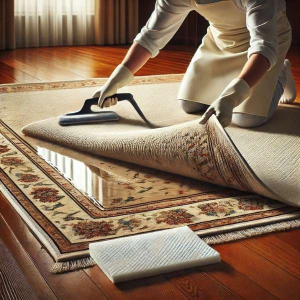 How to Protect Your Hardwood Floor While Cleaning Your Rug