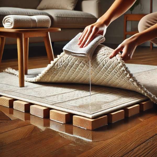 How to Dry an Area Rug Without Damaging Your Hardwood Floors