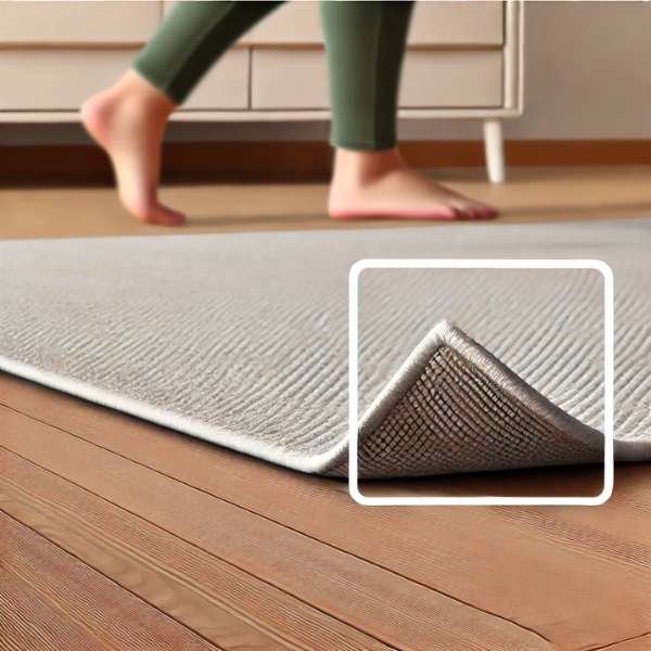 The Challenge of Keeping Rug Corners Flat on Hardwood Floors