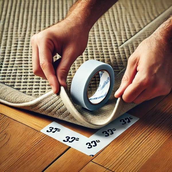 Using Double-Sided Rug Tape: Easy and Effective Keep Rug Corners Down On Hardwood Floors