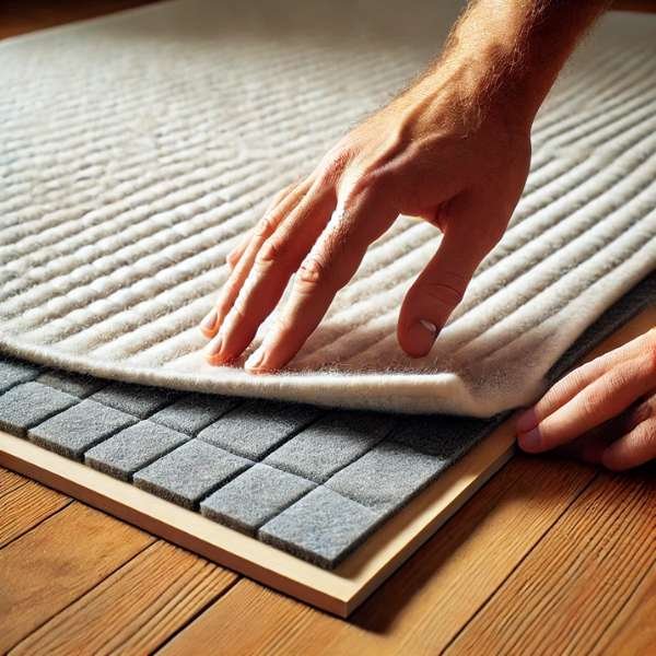 Using Felt Pads Under Rugs for Extra Grip Keep Rug Corners Down On Hardwood Floors