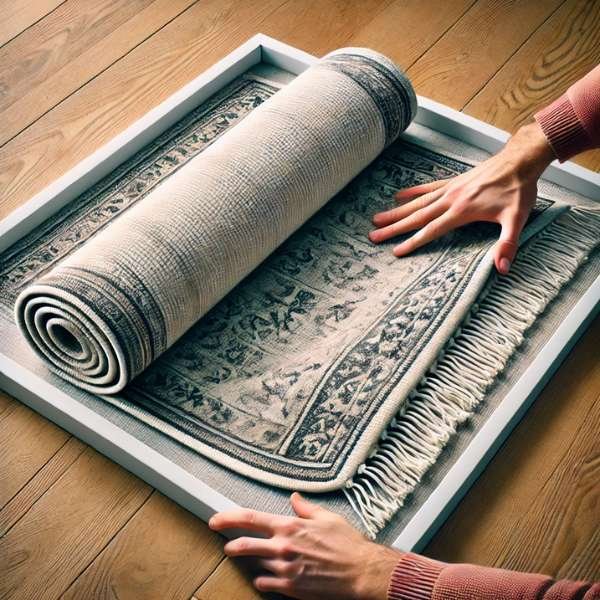 Proper Rug Storage Techniques to Prevent Curling Keep Rug Corners Down On Hardwood Floors