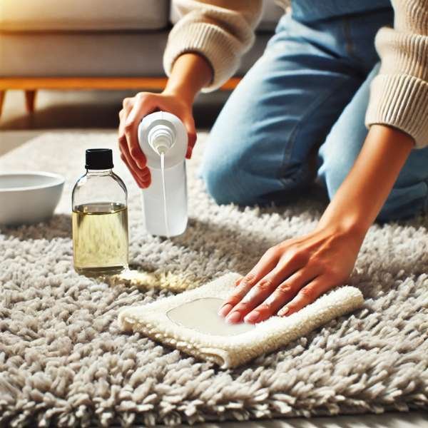 How to Spot Clean Stains on a Fluffy Rug