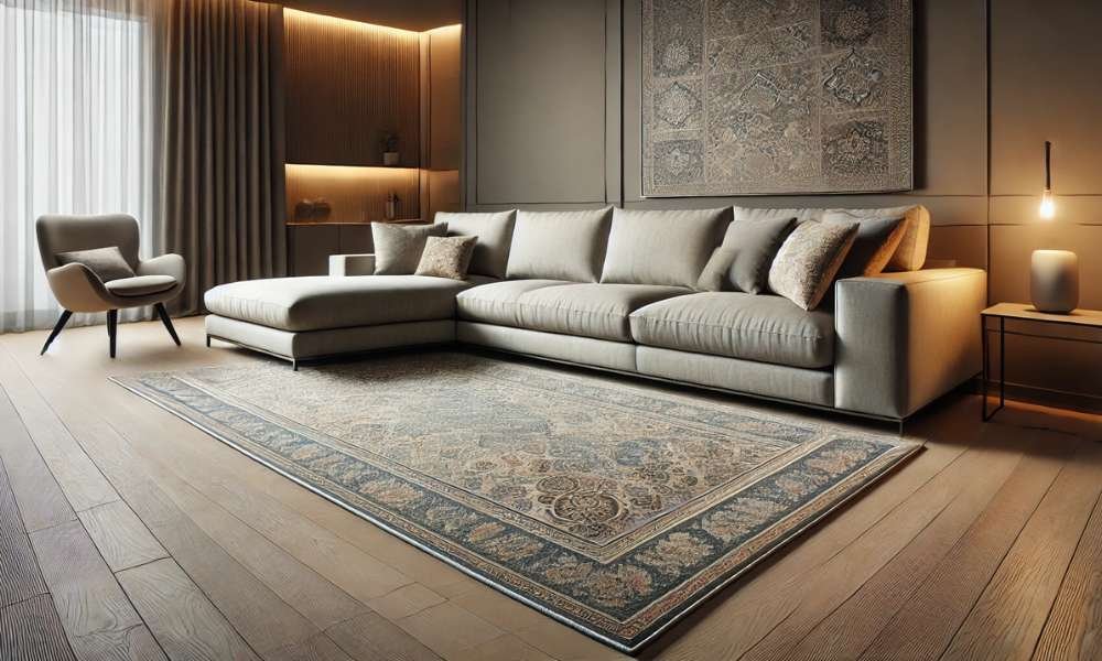 How To Place A Rug Under A Sectional Sofa