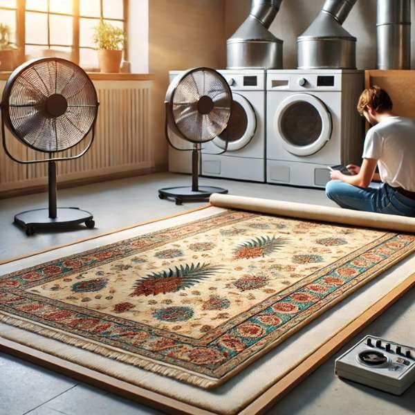 Caring for Your Area Rug While Drying