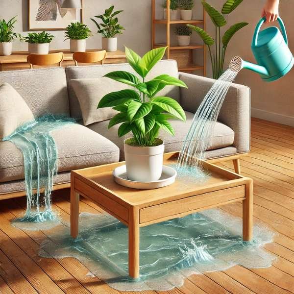 Why You Should Avoid Watering Directly on Furniture