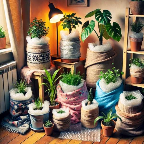 How to Make Plant Cozy Covers Using Household Items